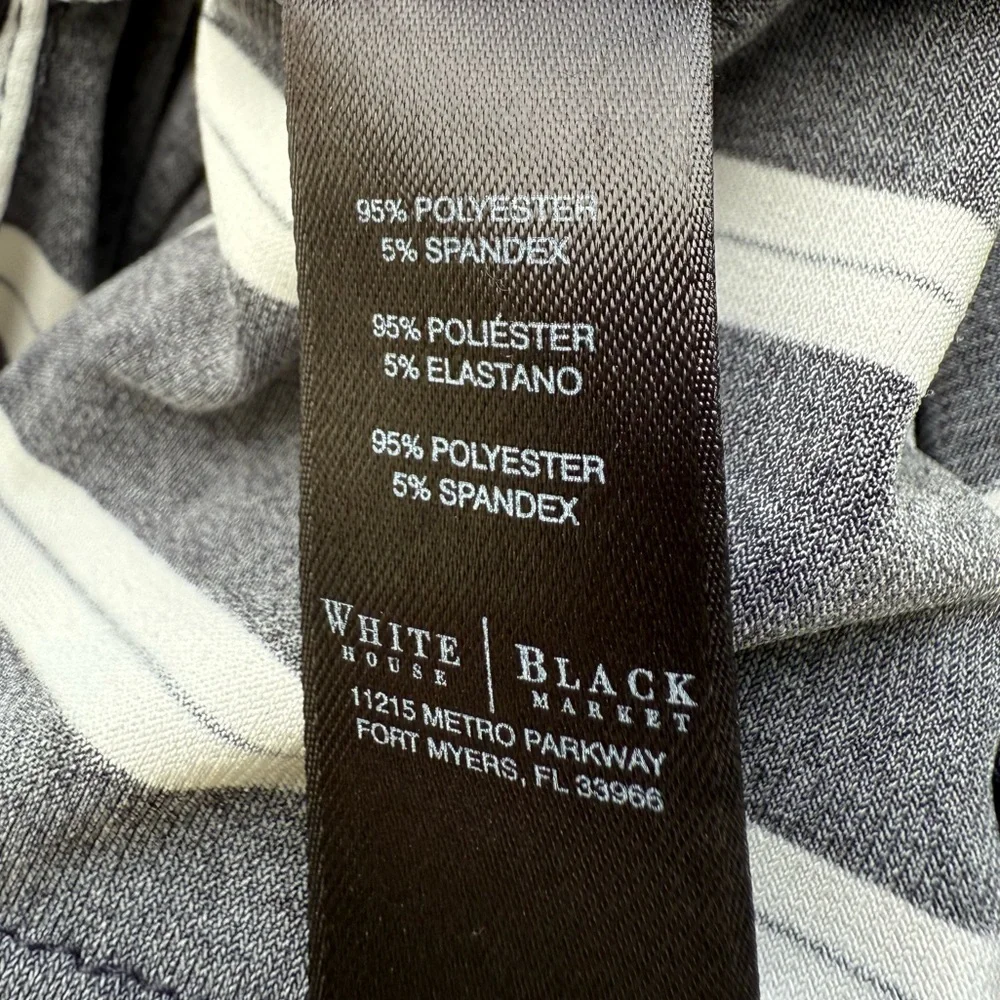 Black and White Tie Wasidt Button Down Midi Dress - Picture 4 of 5